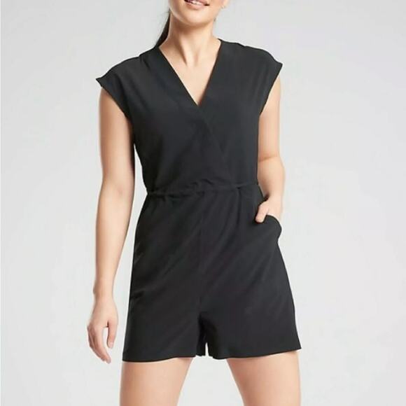 Athleta Marlow Romper in Black - Picture 1 of 9